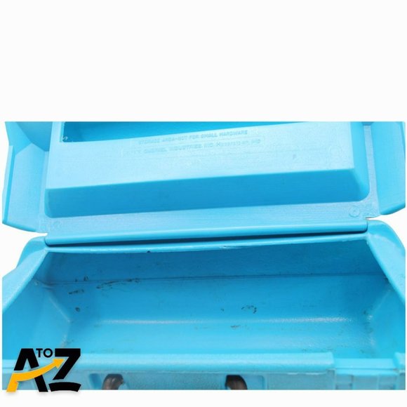 Vintage Gabriel Erector Plastic Blue Carrying Case Empty - Picture 9 of 10